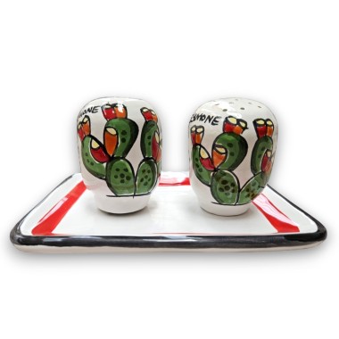 ceramic handmade Salt and Pepper Shakers Prickly Pears de simone pottery ceramic handmade Salt and Pepper Shakers Prickly Pears de simone pottery